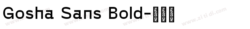 Gosha Sans Bold字体转换